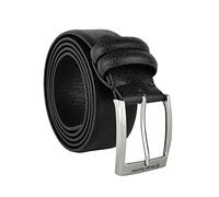 Sergio Tacchini Cintura Uomo Esterno PU Fodera in Pelle, Accorciabile, Fibbia Nickel Free (120cm (taglia 52-54), Nero 4458)