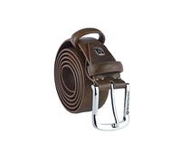 Sergio Tacchini Cintura Uomo Esterno PU Interno Pelle, Fibbia Nickel Free