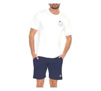 Sergio Tacchini Completo Corto da Uomo in Jersey di Cotone, Art. 95B2 Navy M