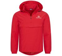 Sergio Tacchini Into Giacca a Vento Uomo 1/4 Cerniera Lampo Blu Rosso Nuovo