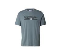 Sergio Tacchini Maglietta 'Marchio' grigio basalto / nero / bianco Uomo Sergio Tacchini M