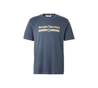 Sergio Tacchini Maglietta 'Marchio' marino / giallo / bianco Uomo Sergio Tacchini L