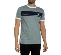 Sergio Tacchini Maglietta Master da uomo, blu piombo/blu marittimo/bianco, piombo/blu marittimo/bianco, XL