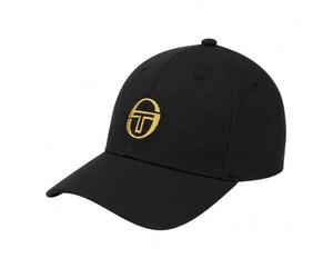 Sergio Tacchini Men's Marz Classic 6 Panel Strapback cap Black/Gold
