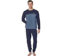 Sergio Tacchini Pigiama da Uomo in Cotone Interlock Art. 30B14 Blu Marittimo L