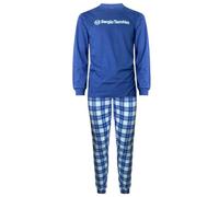Sergio Tacchini Pigiama da Uomo in Jersey di Cotone, Art. 35B7 Blu Crepuscolo XXL