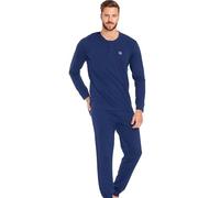 Sergio Tacchini Pigiama da Uomo in Jersey di Cotone, Art. F_pgi_35B10 Navy M
