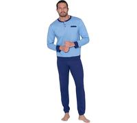 Sergio Tacchini Pigiama da Uomo in Jersey di Cotone, Art. F_PGI_35B21 Azzurro M