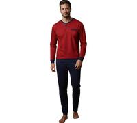 Sergio Tacchini Pigiama da Uomo in Jersey di Cotone, Art. F_PGI_35B21 Rosso XL