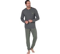 Sergio Tacchini Pigiama da Uomo in Jersey di Cotone, Art. F_PGI_35B29 Grigio L