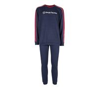 Sergio Tacchini Pigiama girocollo da uomo in cotone interlock