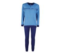 Sergio Tacchini Pigiama lungo uomo con stampa sul petto in cotone