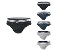 Sergio Tacchini Set 6 Paia Slip/Boxer Uomo Assortito Cotone Bielastico (6 Paia Slip Art.9001-6 / XL)