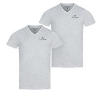 Sergio Tacchini Uomo Canottiere Casual Collo Rotondo 2 Pezzi Grigio Nuovo