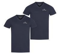 Sergio Tacchini Uomo Canottiere Casual Collo Rotondo 2 Pezzi Navy Nuovo