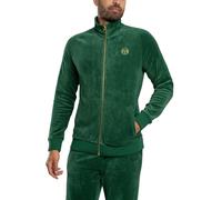 Sergio Tacchini Uomo Giacca da tuta Court Velour, verde