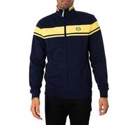 Sergio Tacchini Uomo Giacca Sportiva Damarindo, Maritime Blue/Lemon Drop, L