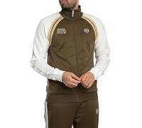 Sergio Tacchini Uomo Giacca Sportiva Ghibli Davis, Dark Olive/Gardenia/Mojave Desert, M