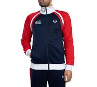 Sergio Tacchini Uomo Giacca Sportiva Ghibli Davis, Maritime Blue/Adrenaline Rush/White, M