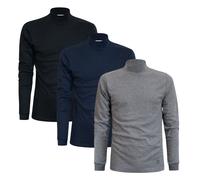 Sergio Tacchini Uomo Maglia Lupetto Caldo Cotone pacco da 2 e 3 pz