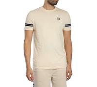 Sergio Tacchini Uomo Maglietta Grello Crew, Sandshell/Maritime Blue, XL