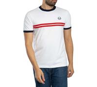 Sergio Tacchini Uomo Maglietta Supermac, bianca