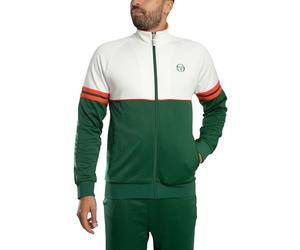 Sergio Tacchini Uomo Orion Track Jacket, Gardenia/Eden/Tangerine Tango