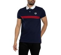Sergio Tacchini Uomo Polo Supermac, Maritime Blue/Adrenaline Rush, L