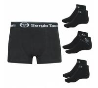 Sergio Tacchini Uomo Set: Boxer + 3 paia Calzini sneakers AA50049904 nero M