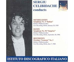 Sergiu Celibidac Sergiu Celibidache Conducts Mendelssohn: Symphony No. 4/. (CD)