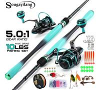 (serie 1,8 m e 2000) Canna da pesca Sougayilang Combo 1,8/2,1 m Canna da spinning in fibra di carbonio