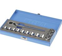 SERIE 12 BUSSOLE POLIGONALI PROFILO RIBASSATO CHIAVE CRICCHETTO 3/8" REVERSIBILE