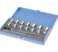 SERIE 15 BUSSOLE PROFILO RIBASSATO POLIGONALI CHIAVE CRICCHETTO 1/2" REVERSIBILE