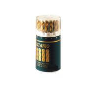 SERIE 19 pz PUNTE FER FERRO METALLO HSS IN TITANIO Ø 1-10 mm IN ASTUCCIO