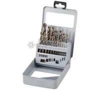 SERIE 19 PZ PUNTE IN HSS RETTIFICATE COBALTO X TRAPANO 1-10 MM FERVI P067