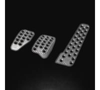 SERIE 3 Pedali con acceleratore lungo ALLUMINIO SABBIATO ARGENTO OA/1010 OMP