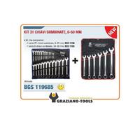 SERIE 31 CHIAVI COMB.6-50MM BGS1196+BGS1185