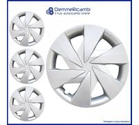 SERIE 4 BORCHIE - 4 COPRICERCHI COPPE RUOTA 15 PER TOYOTA AYGO