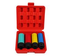 SERIE 4 CHIAVI A BUSSOLA ESAGONALI PER DADI RUOTA CON INSERTI POLIMERICI COLORAT