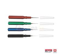 Serie 4 oliatori MSA in alluminio punta fissa horotec Watch tools orologiaio