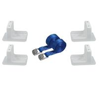 SERIE 4 STAFFE IN PLASTICA COMPLETE DI CINGHIE PER FISSAGGIO SERBATOI ECC.