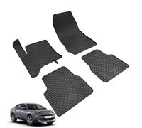 SERIE 4 TAPPETI-TAPPETINI IN GOMMA 3D TPE NERI PER CITROEN C4 X IBRIDA DAL 2024˃