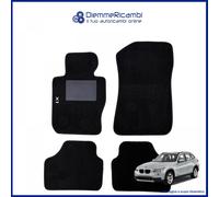 W-Parts Serie 4 TAPPETI - TAPPETINI in Moquette Neri per X1 E84 dal 2009 al 2015 con battitacco Cucito e Striscia Antiscivolo