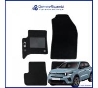 Serie 4 TAPPETI - TAPPETINI in Moquette Neri per CITROEN C3 IBRIDA - 2025 in poi