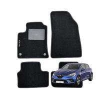 SERIE 4 TAPPETI - TAPPETINI IN MOQUETTE NERI PER CLIO V dal 2020 in poi