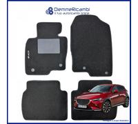 SERIE 4 TAPPETI - TAPPETINI IN MOQUETTE NERI PER CX-5 dal 2011 + CX-5 dal 2016