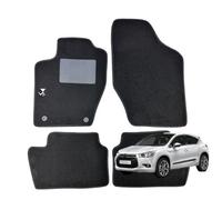 SERIE 4 TAPPETI - TAPPETINI IN MOQUETTE NERI PER DS 4 dal 2011 al 2021
