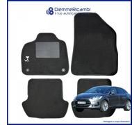 SERIE 4 TAPPETI - TAPPETINI IN MOQUETTE NERI PER DS 5 dal 2015 al 2018