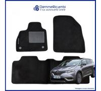 SERIE 4 TAPPETI - TAPPETINI IN MOQUETTE NERI PER ESPACE V dal 2015 in poi