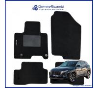 Serie 4 TAPPETI - TAPPETINI in Moquette Neri per HYUNDAI TUCSON 2020> PLUGIN HY.